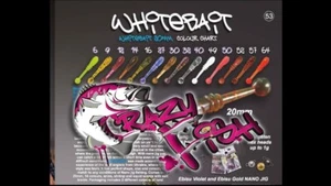 CRAZY FISH Whitebait 0.8" Smell UV lighting lure bait jig soft plastic 20pcs - Picture 1 of 31