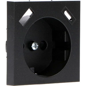 Steckdoseneinsatz USB-A und USB-C 55x55mm schwarz matt - Bild 1 von 7