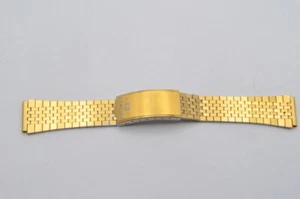 SEIKO STAHL ARMBAND BRACELET 18MM STAHL VINTAGE RAR H461 VERGOLDET - Bild 1 von 2