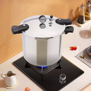 22 Liter Schnellkochtopf Schnell Koch Druckkochtopf Dampfkocher Aluminium 90kpa - Bild 1 von 18