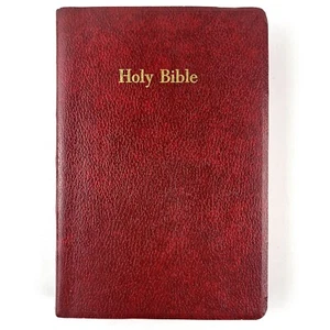 Holy Bible Revisado Versión Estándar 2da Edición Nelson Cuero Enganchado Rojo 1972 - Imagen 1 de 11
