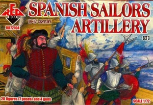 Caja Roja 72104 Artillería Marinera Española, Siglo XVI-XVII, Juego escala 3 1/72 - Imagen 1 de 12