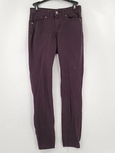 Roebuck & Co. Jegging Pants Womens Adult Size 4 26x28 Purple Solid Low Rise - Picture 1 of 6