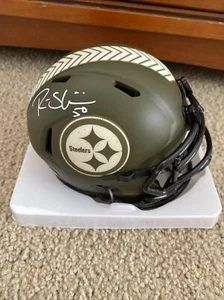 Ryan Shazier Signed Autograph Pittsburgh Steelers Salute To Service Mini Helmet - Picture 1 of 6