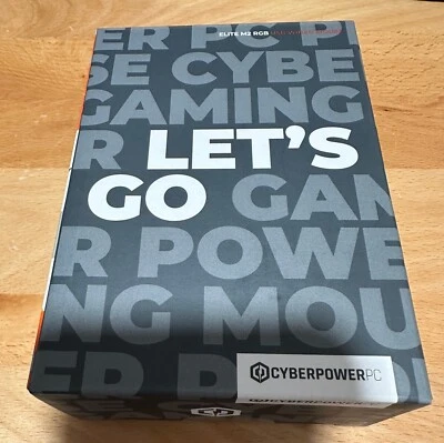 NEW Cyberpower PC Elite M2 Gaming Mouse Wired Black RGB 6-Color 6 Buttons - Image 1 of 2