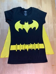 Camiseta Batman DC Comics para Junior con Capa/Disfraz-Talla L-11/13-¡Bonita apariencia!!* - Imagen 1 de 3