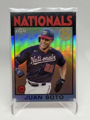 Juan Soto 2021 Topps Chrome - 1986 Topps Baseball #86BC-4 - Image 1 of 2