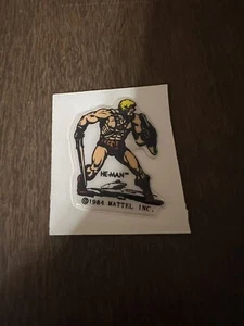 Vintage Masters Of The Universe HE-MAN Puffy Sticker MATTEL 1984 MOTU ×1 - Picture 1 of 4