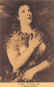 Postal: La Magdalena Penitente, Tiziano, Palacio Pitti, ITALIA DB 1910 - Imagen 1 de 2