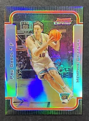 2003-04 Bowman Rookies & Stars refractor cromado/300 Pau Gasol #65 patio Foto 1 de 2