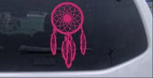 Dreamcatcher Car or Truck Window Laptop Decal Sticker Hot Pink 6X3.3 - Imagen 1 de 1