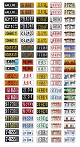 1/18 scale model car assorted USA Nebraska license plates state tags 1:18 - Picture 1 of 1