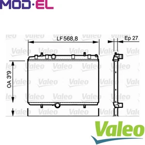 RADIATOR ENGINE COOLING 734338 FOR CITROËN C4/II/PICASSO/MPV/GRAND/Hatchback - Picture 1 of 8