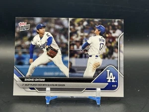 2025 Topps Now SHOHEI OHTANI #721 1ST Player EVER with 50-K/50-HR Dodgers ⚾️🔥 - Bild 1 von 2