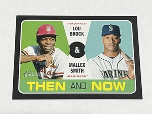 2020 Topps Heritage Baseball Then and Now - Lou Brock - St. Louis Cardinals - Picture 1 of 2
