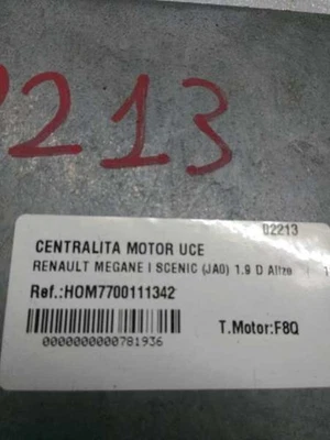 HOM7700111342 centralina motore RENAULT MEGANE I SCENIC JA0 1.9 D ALIZE 781936 - Immagine 1 di 4