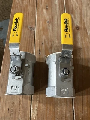2 Flowtek 2 Inch Stainless Steel Ball Valves - Image 1 of 3