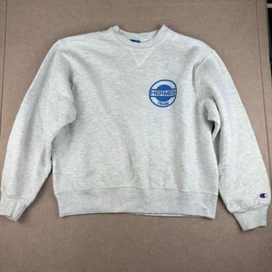 Vintage Champion Sweatshirt Mens Large Gray Hermes Tram Crewneck USA - Picture 1 of 11