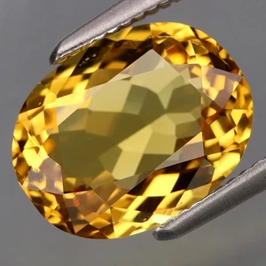 Heliodor Berilo Brasil Color 2.40Ct. Deslumbrante Amarillo Natural ¡Fuego Completo y Limpio! - Imagen 1 de 4