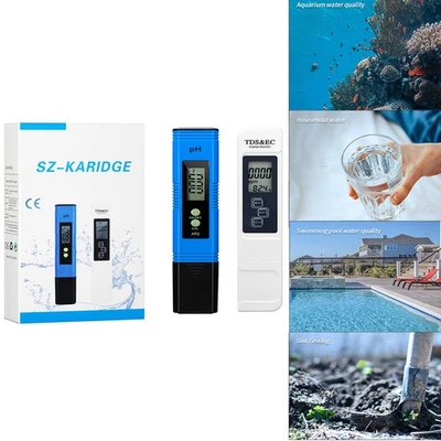 Wasser Testgerät 3 in 1set für PH/TDS&EC Digital LCD Display für Pool, Aquarium - Bild 1 von 4