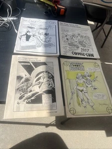 SDCC 1982 1984 1987 1988 San Diego Comic Con Program Lot - Picture 1 of 24
