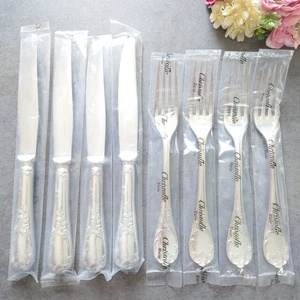 Christofle Marly 8pcs Silverplate Flatware Table Knife Fork BRAND NEW - Picture 1 of 21