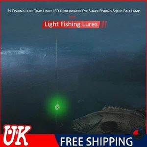 3 piezas señuelos de pesca LED forma de ojo luz intermitente cebos iluminados LED cebo intermitente - Imagen 1 de 19