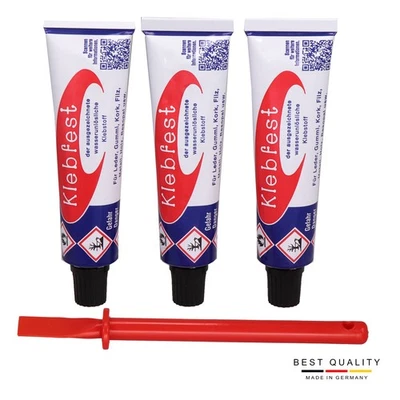 SCHUHKLEBER Kontaktkleber Leder & SATTLERKLEBER 3x30g.+ Spatel Made in Germany - Bild 1 von 4