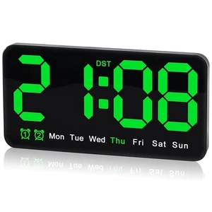 Reloj de Pared Digital, 9,5 Pulgadas, Reloj Despertador LED con DíGitos Gra8551 - Imagen 1 de 6
