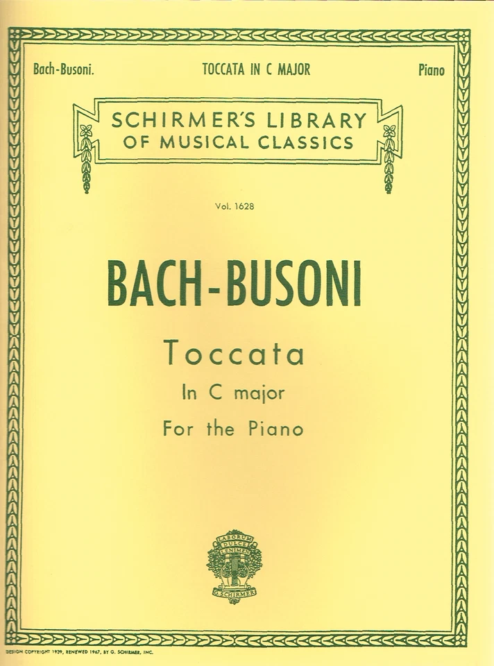 Toccata in C major For Piano by Bach-Busoni (HL50260590) - Image 1 of 1