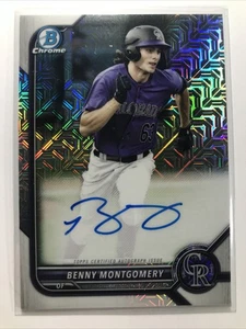 Benny Montgomery 2022 Bowman Chrome AUTO MOJO REFEACTOR AUTOGRAPH SP - Picture 1 of 2