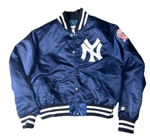 Chaqueta De Colección NY Yankees Starter Satén Juvenil L Auténtica Colección Diamante - Imagen 1 de 14