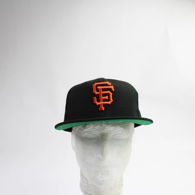 Sombrero ajustado unisex New Era 59fifty de los Gigantes de San Francisco unisex negro/naranja quemado usado Foto 1 de 4