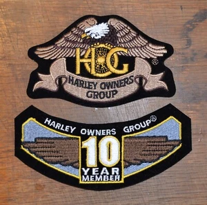 Parches de membresía y 10 años de Harley Hog - Imagen 1 de 2