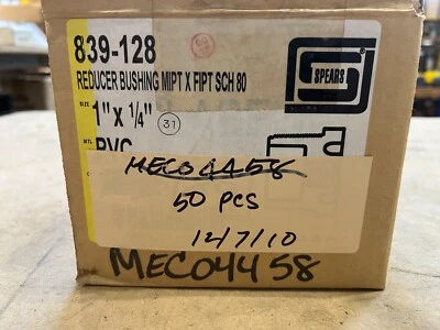 Caja de 50 lanzas 839-128 Schedule 80 buje reductor roscado 1" x 1/4" Foto 1 de 4