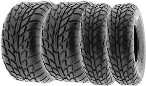 Set of 4 Sunf 19X7-8 20X10-9 Hardpack Race Sport ATV UTV Quad Tires 6 PR A021 - Picture 1 of 11