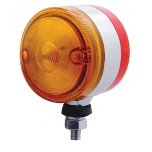 15 LED 3" Double Face Light - Amber & Red LED/Amber & Red Lens - Picture 1 of 3