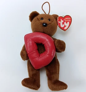 Ty Beanie Babies - LETRA D - Alphabet Beanie Baby Bear - Imagen 1 de 4