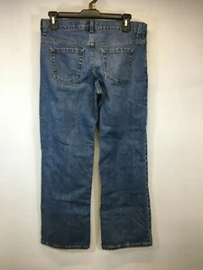 NWT BOY SZ 10 HUSKY LOOSE BOOT CUT OLD NAVY BLUE STRAIGHT LEG JEANS W 30 L 27 - Bild 1 von 3