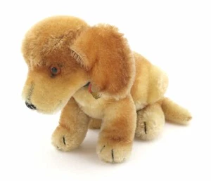 Steiff Hund Dackel BAZI sitzend Länge 25 cm Etikett Halsband - Bild 1 von 3