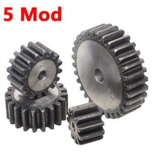 5 Modul Steel Spur Gears Pinion Gear Thickness 40mm 10-30 Teeth For 3D CNC - Picture 1 of 6