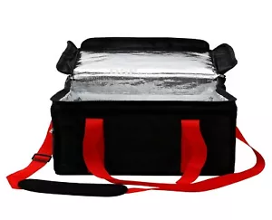 Bolsa de entrega para llevar de alta resistencia 46x33x33 cm pizza kebab indio chino papas fritas de pescado - Imagen 1 de 10