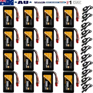 1/2/4/8/16 7.4V 2000mAh Li-ion Battery TPlug JST-XH Plug+USB Charger for RC Car - Picture 1 of 15
