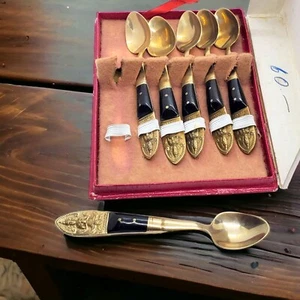 Cucharas de Buda Namaskara Mudra Lapidarias Tailandesas Bangkok Tailandia De Colección 6 piezas - Imagen 1 de 9