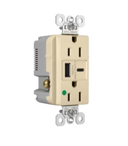 TR15HUSBACI LEGRAND PASS & SEYMOUR Tamper-Resistant Duplex Receptacle Hospital - Picture 1 of 1