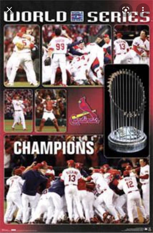 VTG Sealed Unopened 22x34 POSTER 2006 St. Louis Cardinals Celebration Cover