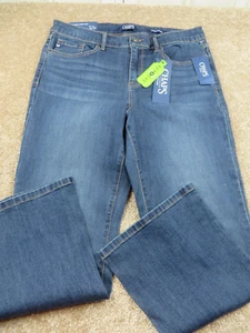 GAP Mid Rise Crop Kick Jeans 12 / 31 Loose Big Legs Repreve New with Tag Addison - Picture 1 of 10