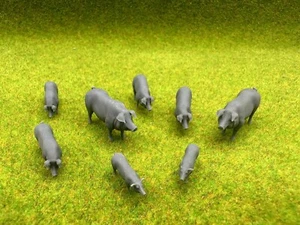 Medieval 28mm Pigs Hogs Farm Village Scatter Reconquer Designs - Picture 1 of 4