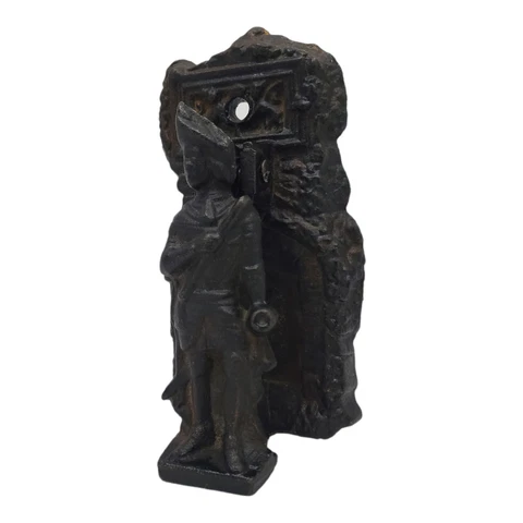 Vintage Cast Iron Door Knocker Bicentennial Minuteman Soldier Cover