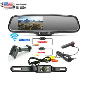 4.3" Mirror Monitor No.1 Bracket License Plate Backup Camera for Car Rear View - Picture 1 of 12